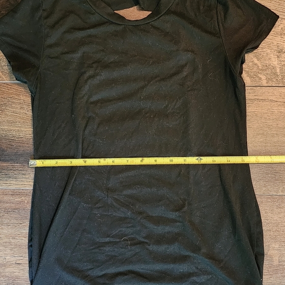 Love J Light Black Semi-Long Maxi Shirt Size Medium - Picture 3 of 4